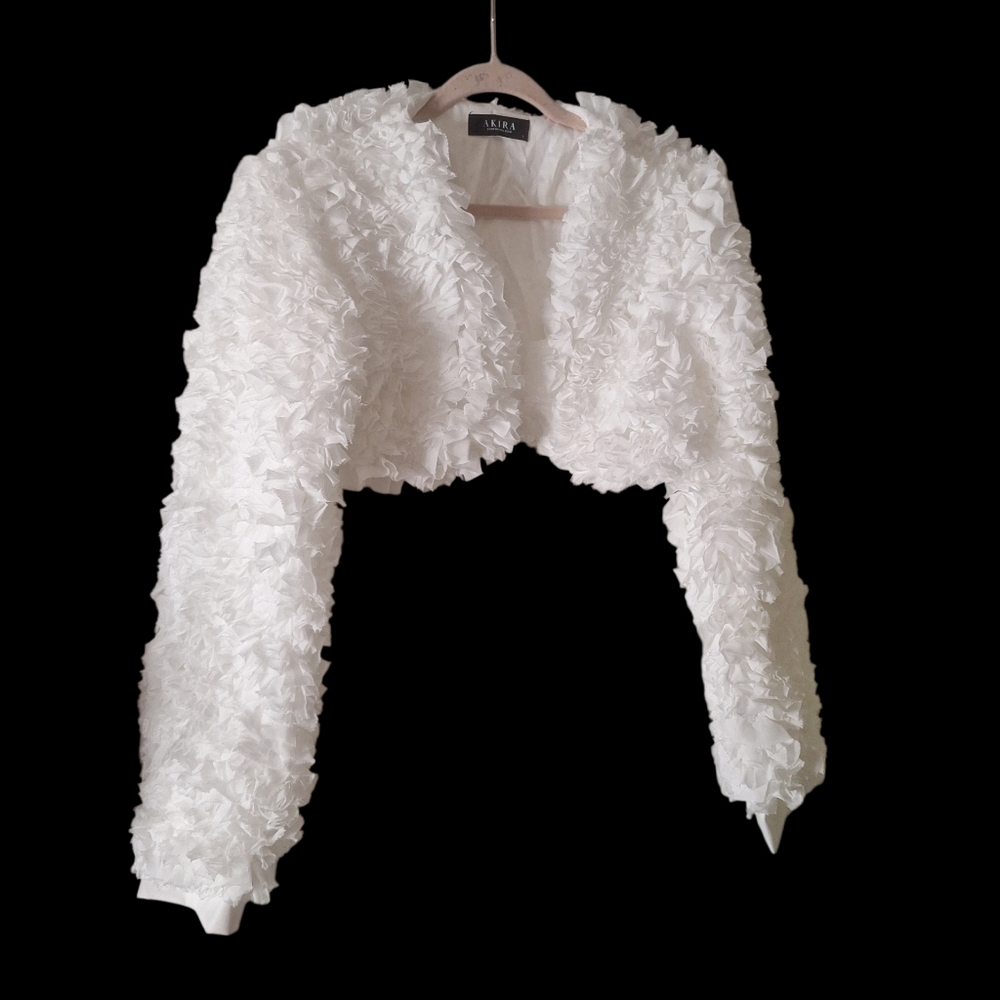 PLUME RUFFLE BOLERO - L - Picture 5 of 7